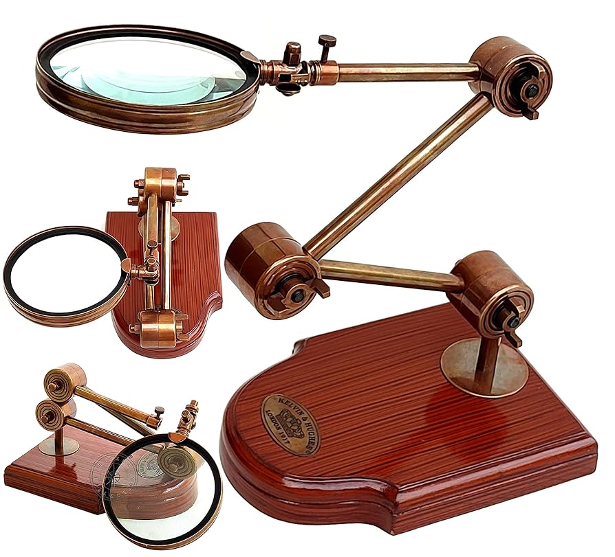 Amazon.co.jp: Hanzla Collection アンティークデスク拡大鏡